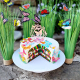 Esspapier Schmetterling Schwarm