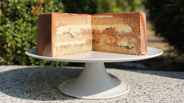 Schoko-Marmor Creme Torte