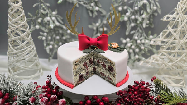 Mohn Weihnachtstorte