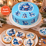 Schneemann Backset - Torte & Plätzchen