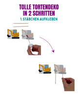 Bagger Tortendeko (essbar)