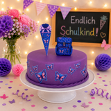 Schultüte Schmetterling Tortendeko (essbar)
