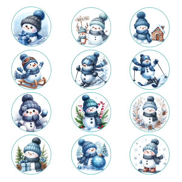 Plätzchen Aufleger Schneemann