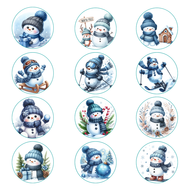 Plätzchen Aufleger Schneemann