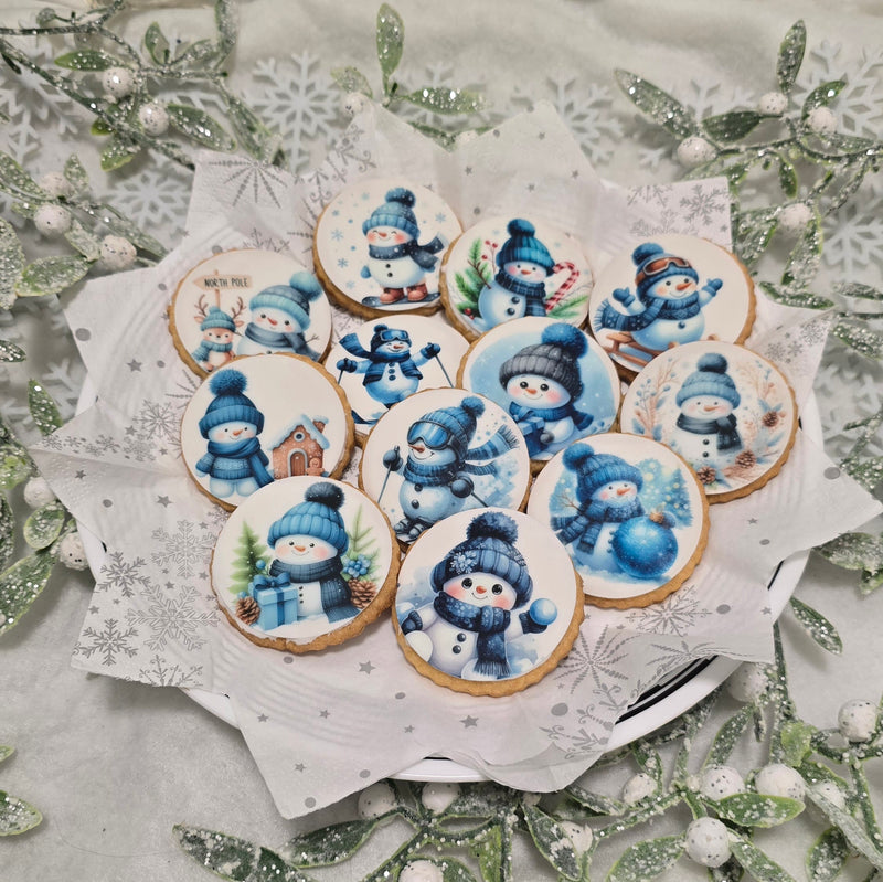 Plätzchen Aufleger Schneemann