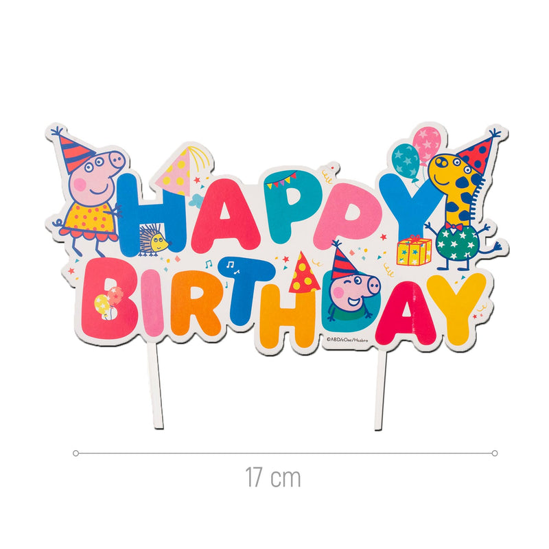Peppa Wutz Happy Birthday Topper
