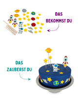 Weltall Tortendeko (essbar)