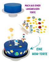 Weltall Tortendeko (essbar)