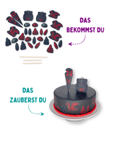 Schultüte Drache Tortendeko (essbar)
