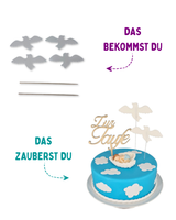 Tauben Tortendeko (essbar)