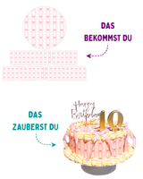 Schleifen Tortendeko (essbar)