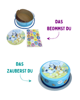 Tortenhülle mit Bluey Aufleger