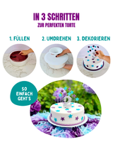 Tortenhülle mit Bluey und Bingo Aufleger