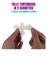 Tauben Tortendeko (essbar)