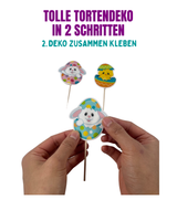 Ostereier Tortendeko (essbar)