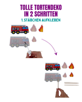 Feuerwehr Tortendeko (essbar)