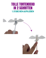 Tauben Tortendeko (essbar)