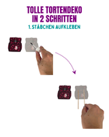 Schultüte Einhorn Tortendeko (essbar)