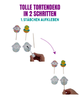 Ostereier Tortendeko (essbar)