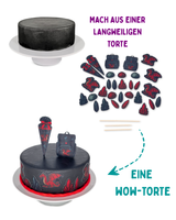 Schultüte Drache Tortendeko (essbar)