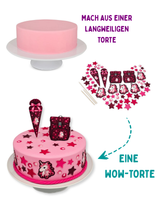 Schultüte Einhorn Tortendeko (essbar)