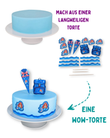 Schultüte Meerjungfrau Tortendeko (essbar)