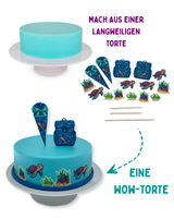 Schultüte Schildkröte Tortendeko (essbar)