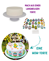 Ostereier Tortendeko (essbar)