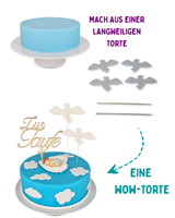 Tauben Tortendeko (essbar)