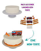 Feuerwehr Tortendeko (essbar)