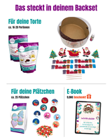 Weihnachtsgeschenk Backset - Torte & Plätzchen